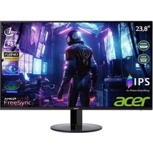 Acer SB241Y 23.8" 75Hz 1ms (HDMI + VGA) FreeSync Full HD IPS LED Monitör UM.QS1EE.001