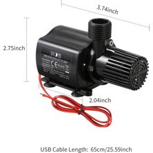 Decdeal Fırçasız Su Pompası Ultra-Sessiz DC12V Mikro