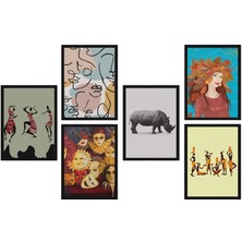 Hero Tasarım Bahar Kadını 6 Parça Mdf TABLOGMZ505