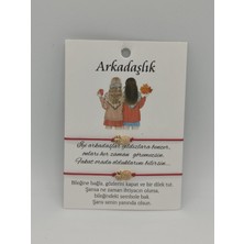 Morey Kırmızı Ipli  Örgülü El Yapımı Ananas Simgeli 2li Arkadaş Bileklik