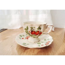 Three Beans 2 Adet Fransız Çay Bardağı ve Dailer Set Porselen Çay Potu Teacup Coaster Kahve Kupa Seti Ev Teaware Setleri Coffeeware | Teacups (Yurt Dışından)