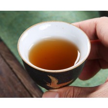 Three Beans Tangpin Seramik Çay Fincanı Uçan Vinç Porselen Kupası Çin Kung Fu Kupası Drinkware 50ML | Teacups (Yurt Dışından)