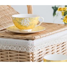 Three Beans Ingiliz Çay Öğleden Sonra, Kemik Çini Kahve Seti, Küçük Avrupa Lüks Seramik Kahve Fincanı, Küçük ve Narin. | (Yurt Dışından)