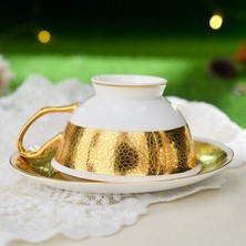 Three Beans Lüks Altın Kemik Çini Çay Bardağı Modern Ingilizce Çay Seti Seramik Kahve Kupa Espresso Çay Fice ve Sacer Vasos Para Cafe Drinkware | Kahve Kupası ve tabak Setleri (Yurt Dışından)