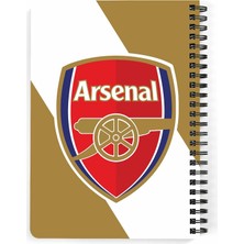 Hero Tasarım Arsenal Baskılı Ahşap Kapaklı Defter 15X20 cm DFT4399