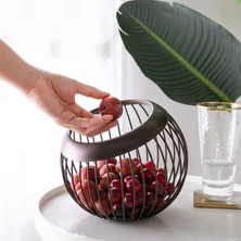 Three Beans Demir Depolama Meyve Plaka Tahliye Sepeti Sebze Snack Kase Kahve Pod Organizatör Tutucu Mutfak Tezgahı Ev | Çanta ve sepet (Yurt Dışından)