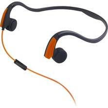 Fayshow Koşu Spor Cep Telefonu Turuncu Koşu Için Kemik Iletimi Kablolu Kulaklık (Yurt Dışından)