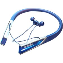 Fayshow Asılı Boyun Kulaklık Bluetooth 5.2 Uzun Pil Ömrü Seyahat Mavi Için Sweatproof (Yurt Dışından)