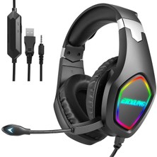 Fayshow J20 Kablolu Gaming Headset Dizüstü Bilgisayar Için Ayarlanabilir Kafa Üstü Kulak Kulaklık (Yurt Dışından)