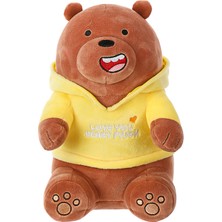 Miniso We Bare Bears Kapşonlu Peluş Oyuncak(Grizzly)