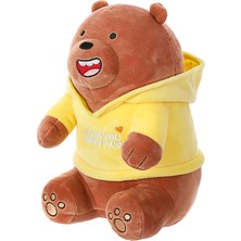 Miniso We Bare Bears Kapşonlu Peluş Oyuncak(Grizzly)