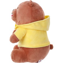 Miniso We Bare Bears Kapşonlu Peluş Oyuncak(Grizzly)