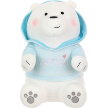 Miniso We Bare Bears Kapşonlu Peluş Oyuncak(Ice-Bear)