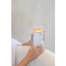 Three Beans 400 ml Taşınabilir Kristal Aromaterapi Nemlendirici USB Kablosuz Aroma Uçucu Yağ Difüzör Humidificador Atmosfer Lambası ile Home | Nemlendiriciler (Yurt Dışından)