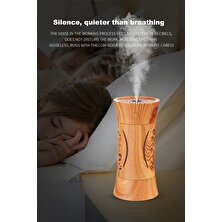 Three Beans Ahşap Tahıl Ev Hava Nemlendirici USB Ultrasonik Aroma Uçucu Yağ Difüzör 3 In 1 Mini Humidificador LED Lamba Mist Maker ile | Nemlendiriciler (Yurt Dışından)