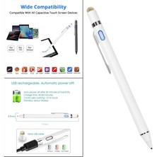 Yeajion Manyetik Stylus Kalem Aktif Kalemler Iphone Dokunmatik Ekranlar Için Beyaz Tabletler Beyaz (Yurt Dışından)