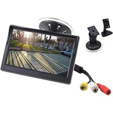 Yeajion 5 "tft LCD Ekran Monitör Araba Otomobil Yedekleme Kamera Dikiz Ekran Dash Standı + Vantuz (Yurt Dışından)