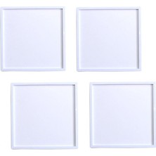 Hediye Kesesi Yapışan Sök Tak Kare Çerçeve - Beyaz 3'lü Paket