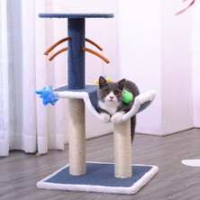 Three Beans Pet Kedi Ağacı Kule Aksesuarları Condo Evi Scratcher Post Oyuncak Hamaklar İle Kedi Atlama Oyuncak | Mobilya Ve Çizikler (Yurt Dışından)