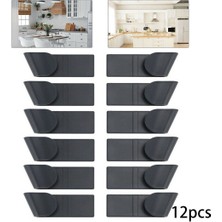 Three Beans 12 Adet Duvara Monte Pot Pan Kapak Depolama Tutucu Siyah Pan Kapak Depolama Tutucu Ev Mutfak Eşyaları Organizasyon | Depolama Tutucular ve raflar (Yurt Dışından)