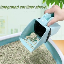 Three Beans Kedi Çöp Kaşığı Entegre Pet Pooper Scooper Çöp Çanta İle Yavru Temizlik Malzemeleri Araçları Kedi Kumaşı Elek Tuvalet Kaşık | Litter Houshreaking (Yurt Dışından)