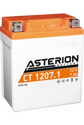 Asterion Ct 1207.1 YTX7L-BS 12 V 7 Amper 100 Cca Motosiklet Akü