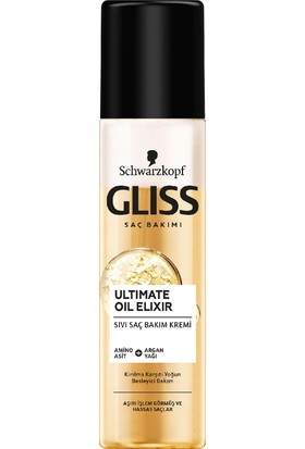 Gliss Ultimate Oil Elixir Besleyici Sıvı Saç Bakım Kremi - Aminoasit ve Argan Yağı ile 200 ml