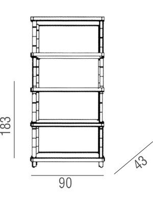 BPlas Scaffale Plastik Raf