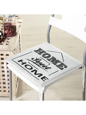 Realhomes Home Sweet Home Dekoratif Kare Sandalye Minderi