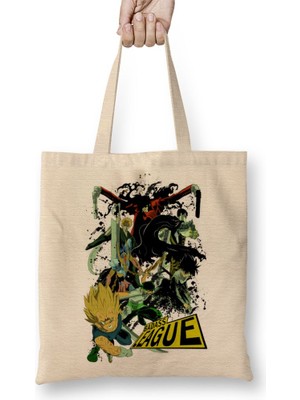 Baskı Dükkanı Badass League Bez Çanta Uzun Saplı