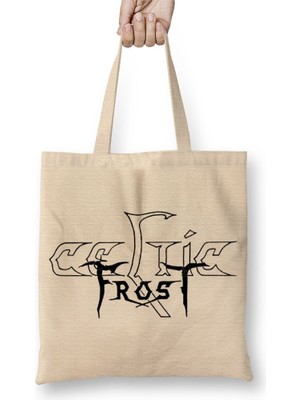 Baskı Dükkanı Celtic Frost Hellhammer Venom Bathory Possessed King Diamond Bez Çanta Uzun Saplı