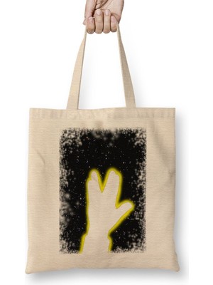 Baskı Dükkanı Vida Longa Bez Çanta Uzun Saplı