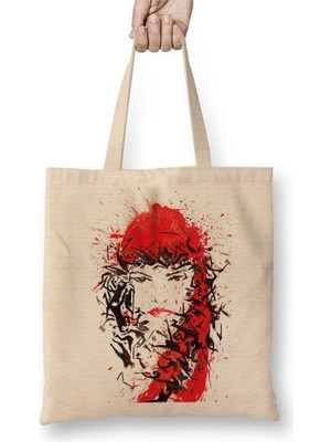 Baskı Dükkanı Elektra Natchios Bez Çanta Uzun Saplı