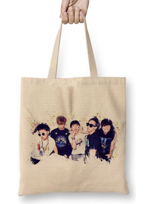 Baskı Dükkanı Big Bang 02 Bez Çanta Uzun Saplı