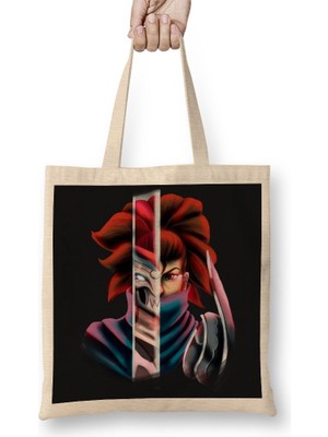 Baskı Dükkanı Yasuo Bez Çanta Uzun Saplı