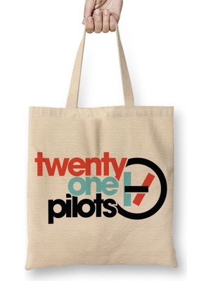 Baskı Dükkanı Twenty One Pilots Bez Çanta Uzun Saplı