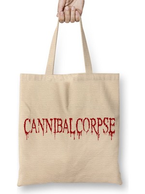 Baskı Dükkanı Cannibal Corpse Death Obituary Morbid Angel Suffocation Vital Remains Bez Çanta Uzun Saplı