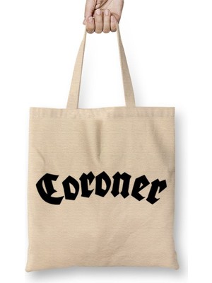 Baskı Dükkanı Coroner Voivod Kreator Toxik Mekong Delta Watchtower Sadus Deathrow Bez Çanta Uzun Saplı