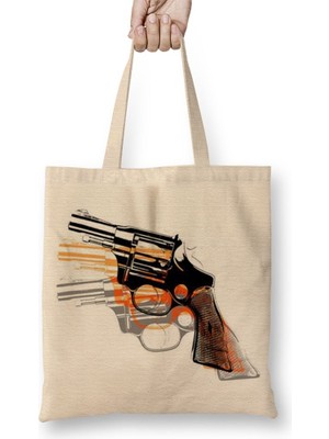 Baskı Dükkanı Magnum Guns Bez Çanta Uzun Saplı