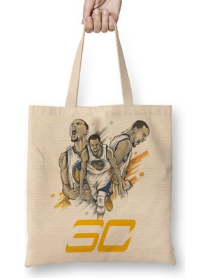 Baskı Dükkanı Golden State SC30 Bez Çanta Uzun Saplı
