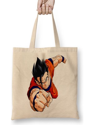 Baskı Dükkanı Son Gohan Bez Çanta Uzun Saplı