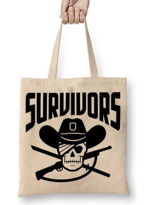 Baskı Dükkanı The Walking Dead Survivors Rick Bez Çanta Uzun Saplı