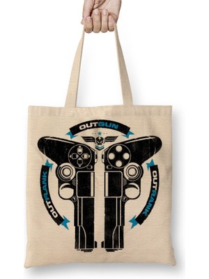 Baskı Dükkanı Fps Life Xbox Style Bez Çanta Uzun Saplı