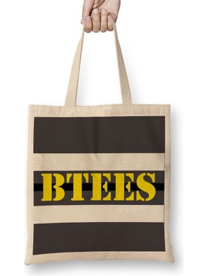 Baskı Dükkanı Btees Simples 02 Bez Çanta Uzun Saplı