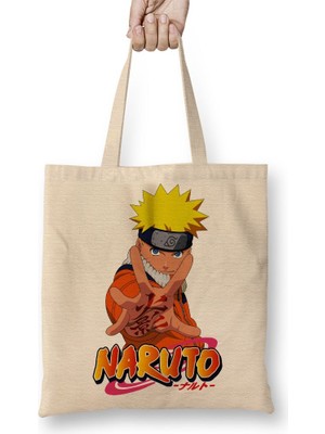 Baskı Dükkanı Naruto 01 Bez Çanta Uzun Saplı