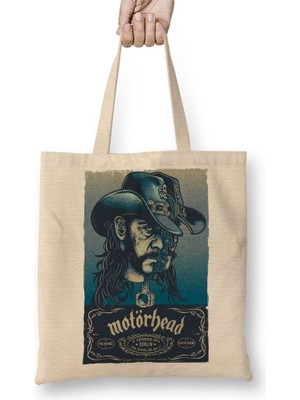 Baskı Dükkanı Motörhead Konser Bez Çanta Uzun Saplı