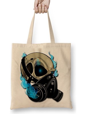 Baskı Dükkanı Toxic Bez Çanta Uzun Saplı