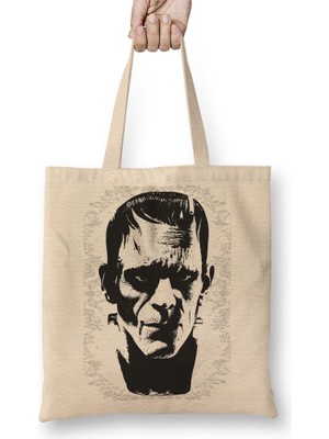Baskı Dükkanı Frankenstein Iı Bez Çanta Uzun Saplı
