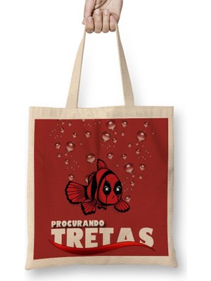 Baskı Dükkanı Procurando Tretas 2 Bez Çanta Uzun Saplı