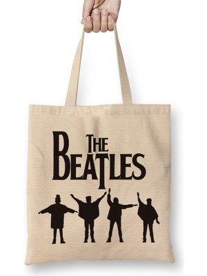 Baskı Dükkanı The Beatles Bez Çanta Uzun Saplı